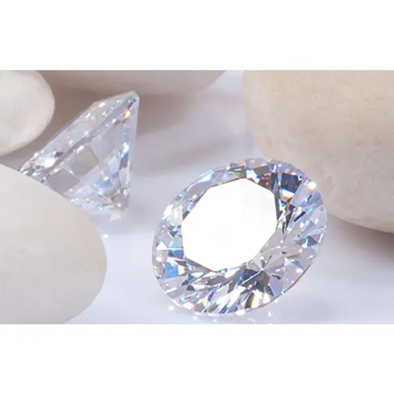 HOLYCOME 100% Genuine Loose Gemstones Moissanite Stones GRA 3Ct DEFIJ Color VVS1 Lab Diamond Stone Excellent Cut for Diamond Ring in Bulk Gem