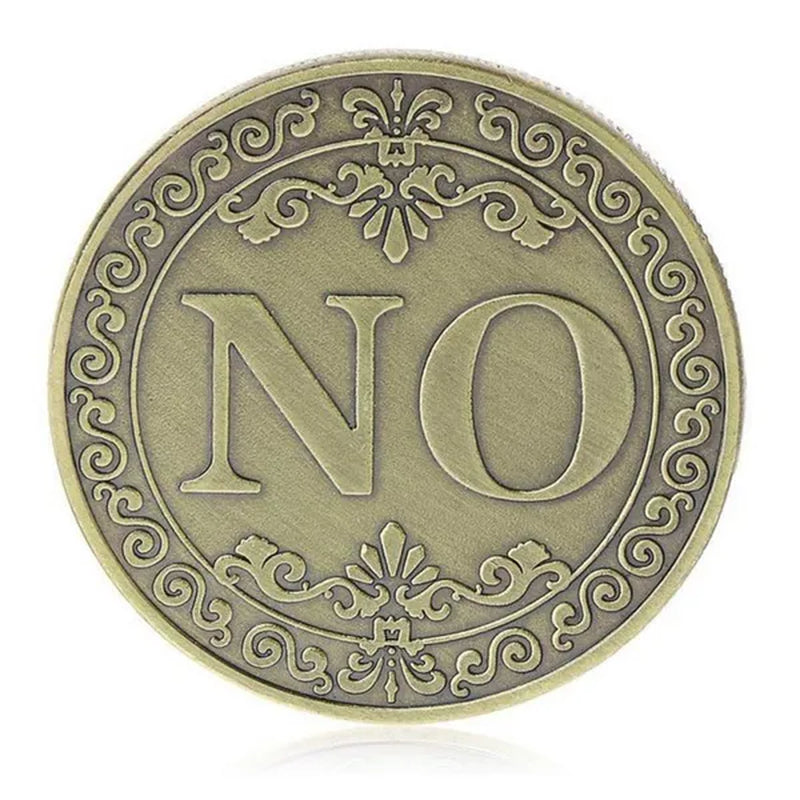 3D Embossed YES NO Decision Lucky Coin Collection Coins