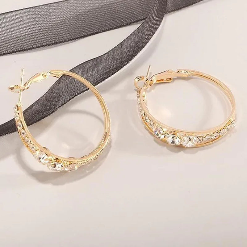 New Exquisite fashion female jewelry Sterling Silver Diamond Earrings romantic Valentine's Day gift engagement Earrings wedding Earrings anniversary women's jewelry