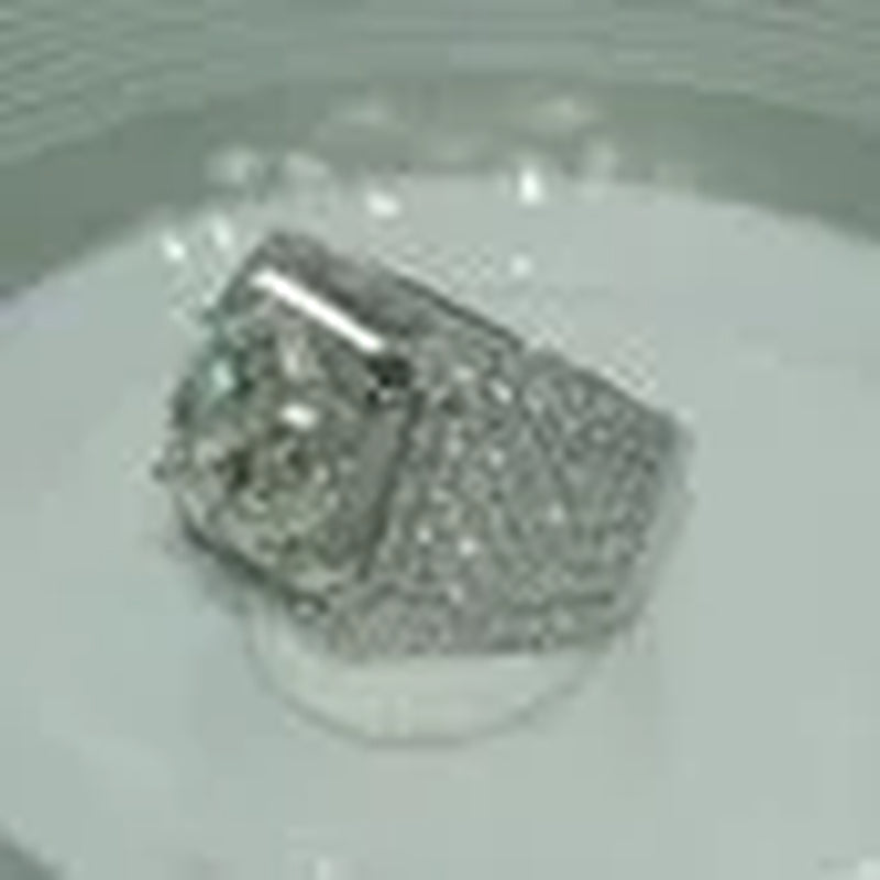 925 Sterling Silver Natural 2.8CT Yellow Topaz Ring Women Men Wedding Engagement