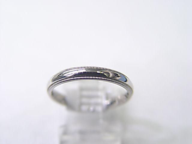 PLATINUM POLISHED ROPE OUTER PLATINUM WEDDING BAND