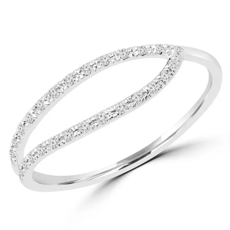 Majesty Diamonds MDR170056 0.1 CTW Round Diamond Cocktail Ring in 14K