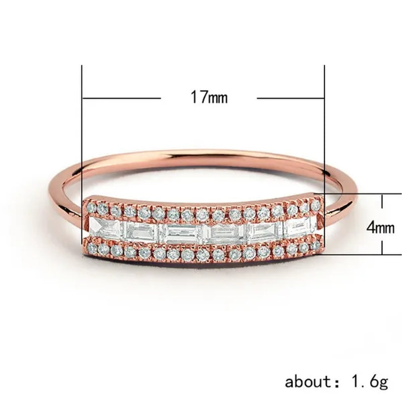New Women Fashion White Sapphire/Ruby Ring Gold-plated Jewelry Size 6-10