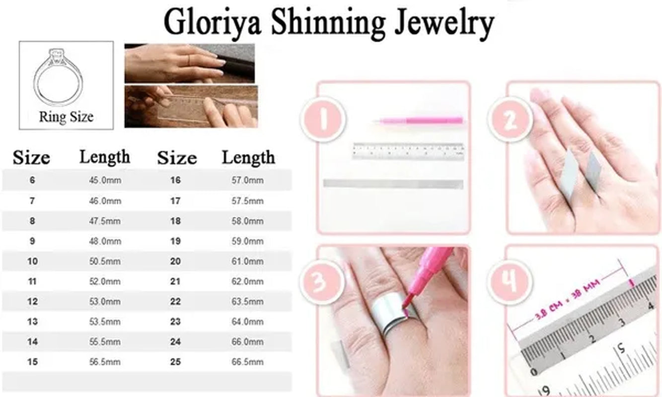 Gloriya Natural Mystic Purple Crystal Ring Cocktail Party Engagement Wedding Ring Silver Plated Jewelry Big Flower Fine Jewelry Women Ring Classic