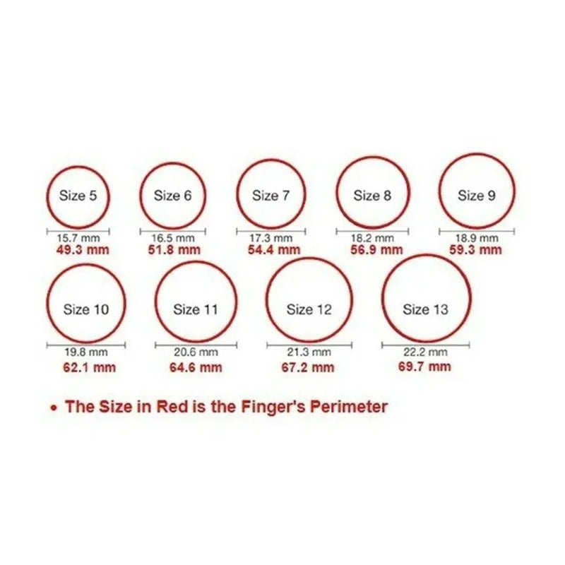 Business Men's Fashion Ring Luxury Domineering White Zircon Ring Wedding Engagement Ring Party Jewelry Size 6-13