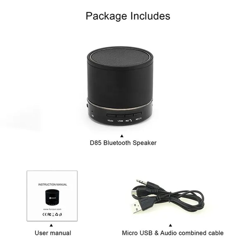 Betron Wireless Portable Travel Bluetooth Speaker Supper Bass BOOM BOX W/ LED Flash Light(Black)