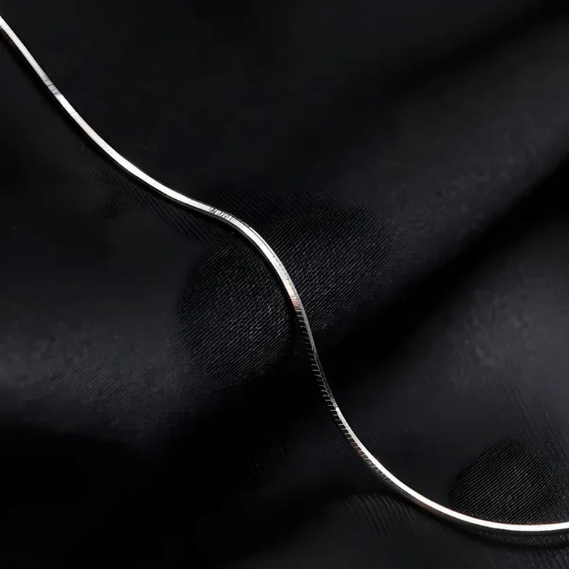 Fashion 925 Silver 1mm Chain Necklace 16 - 30 Inches