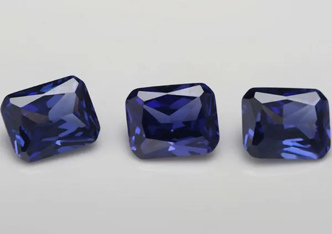 Natural Emerald Blue Sapphire 20ct 12x16mm Faceted Cut AAAAA VVS Loose Gemstone
