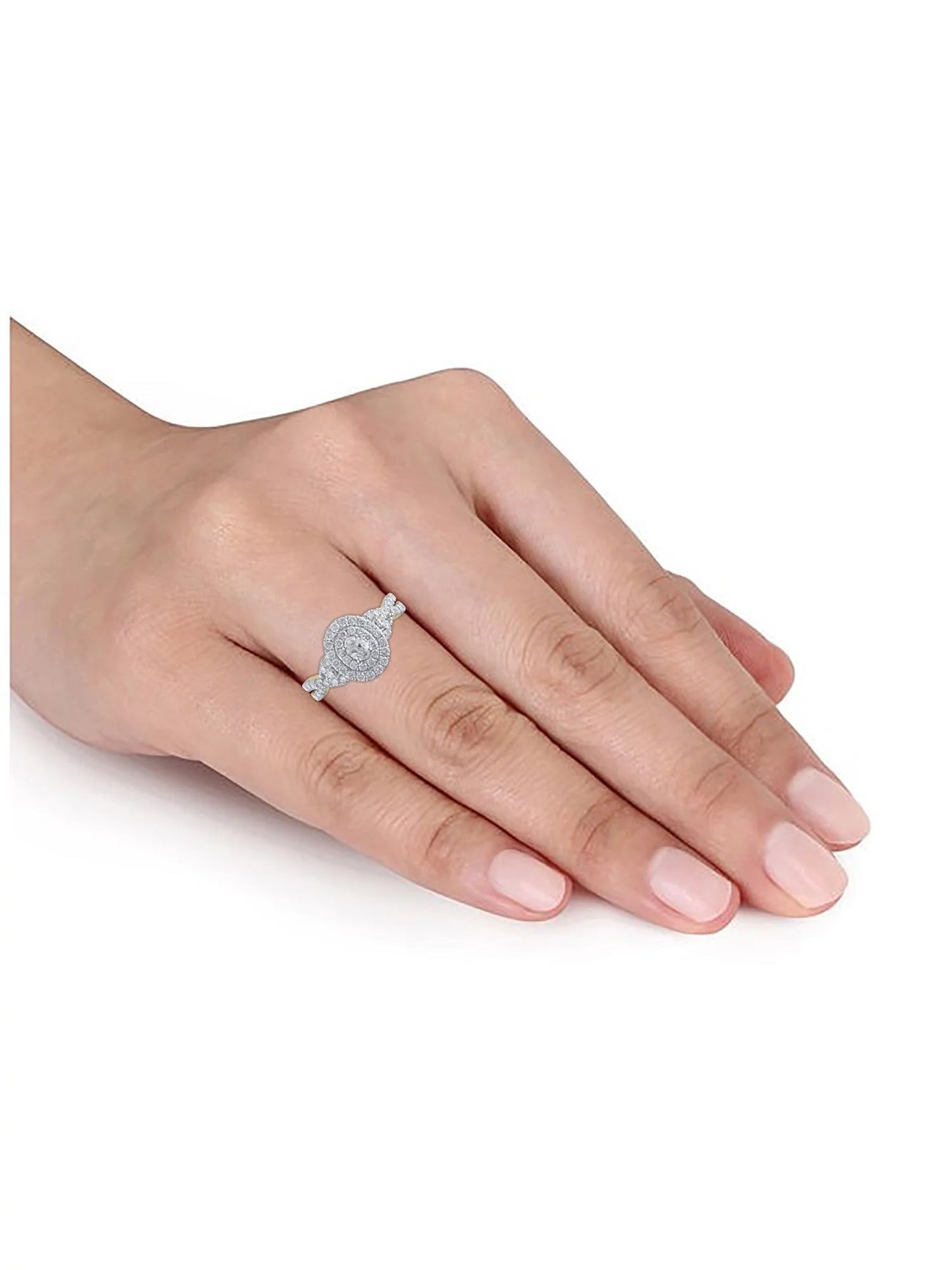 1 Carat T.W. (I2 Clarity, H-I Color) Oval Cut Diamond Engagement Ring in 10Kt Yellow Gold, Size 7