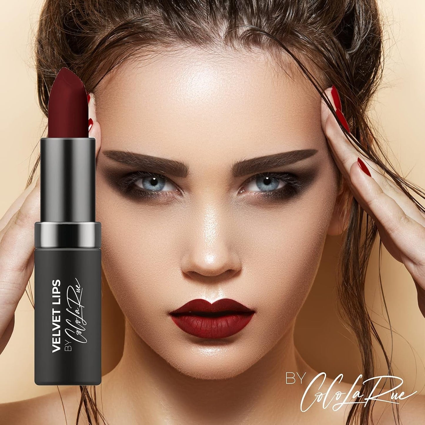 Coco La Rue Creamy Velvet Lipstick Lustrous Mauve Lipstick, High-Shine Plumping Lip Balm, Hydrating Lip Color (CLR-C 204 Smooth)