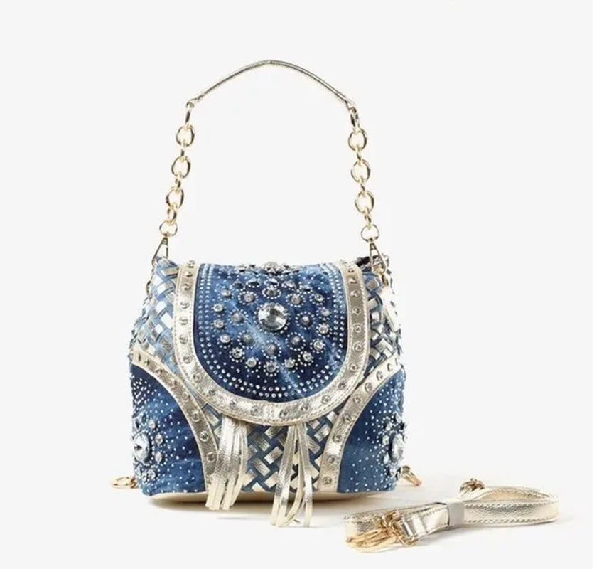 Fashion Multifuction Handbag Backpack Designer Shoulder Bag Diamond Tassel Women Mini Shoulder Bags Ladies Tote Bag
