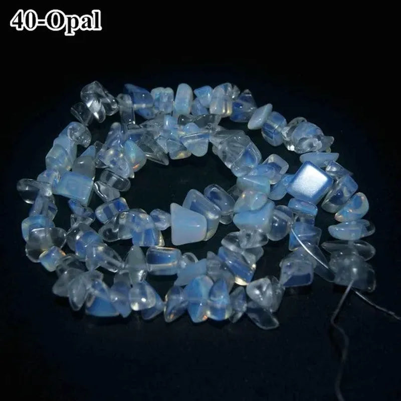 Natural Stone 3-5-8MM Irregular Shape Freeform Chip Bead Tiger Eye Amethysts Agates Lapis lazuli For Jewelry Making DIY Bracelet