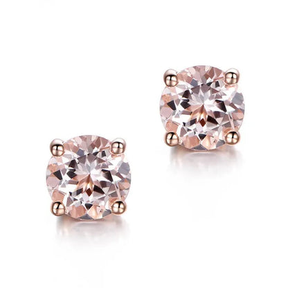 2.00 CTTW .925 Sterling Silver Genuine Green Ametyst Stud Earings