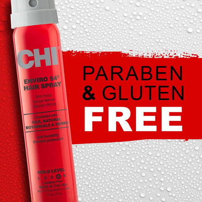 Enviro 54 Hairspray, Firm Hold, Lightweight Spray to Finish & Secure Hairstyles, Sulfate & Paraben-Free, 2.6 Oz