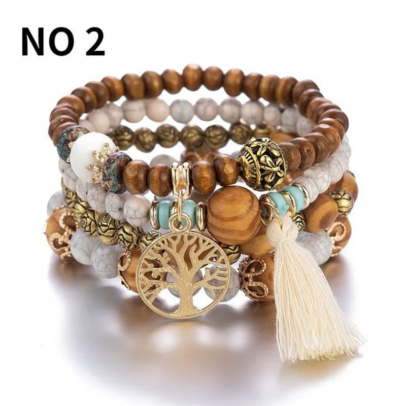 Multi-layer Beaded Bracelets for Women