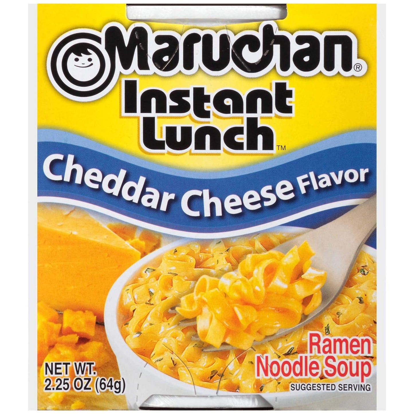 Ramen Instant Lunch Variety, 5 Flavors (Pack of 12) with  Chopsticks