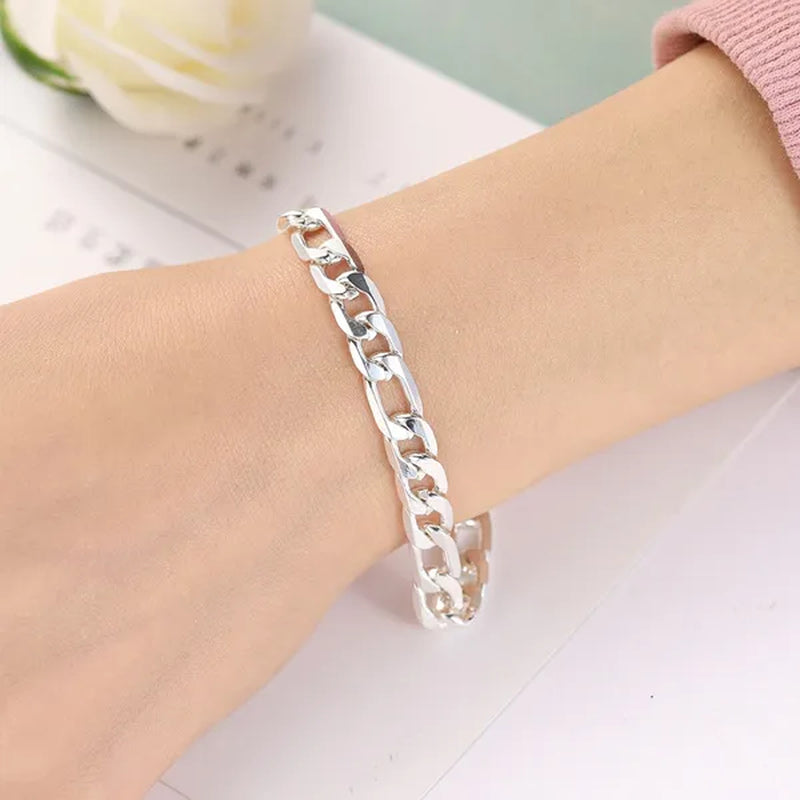 New 925 Sterling Silver Bangle Bracelets Party Gift Fashion Jewelry