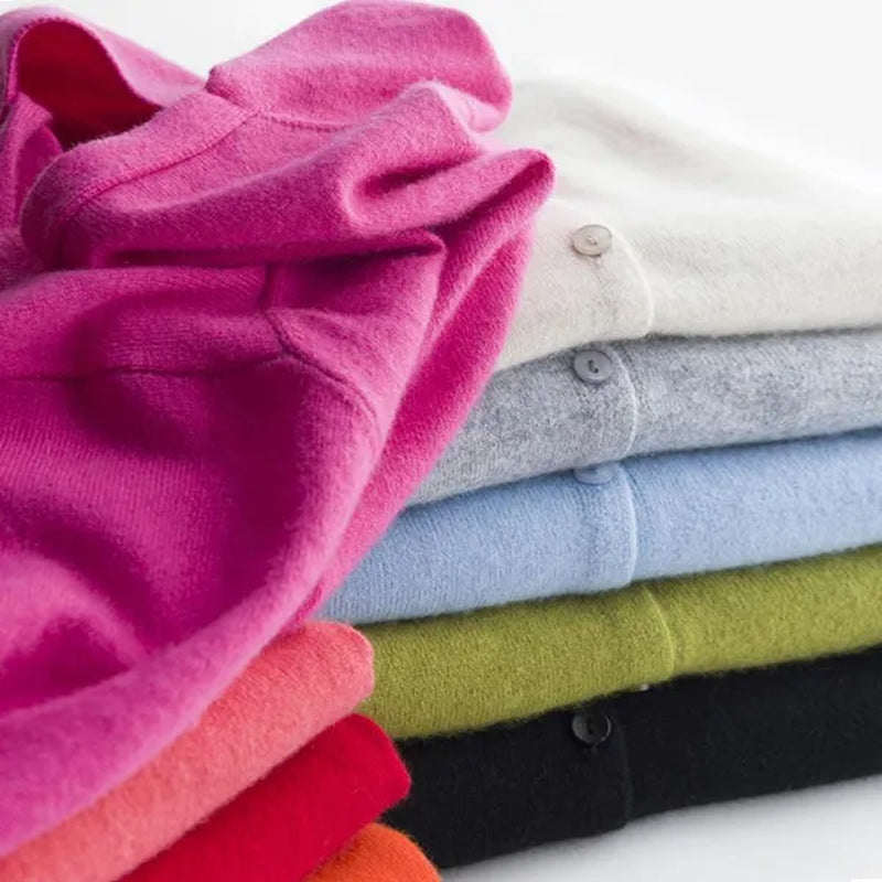 Plus Size S-XXL Spring Fashion Wool Pure Cashmere Sweater Cardigan Pullovers Pull Long Sleeve Women Sweaters Cardigans Outwear Coat