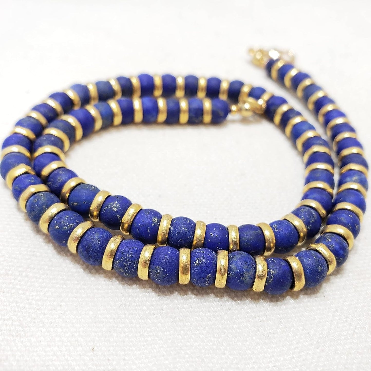 Lapis Lazuli Sumerian Necklace - 16"