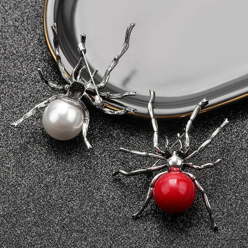 Fun Creative Metal Spider Brooch Coat Clothing Pin Insect Brooches Gift