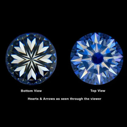2-carat Natural Diamond 8mm Round AAAAA VVS Certified D color Loose Diamond 1pc