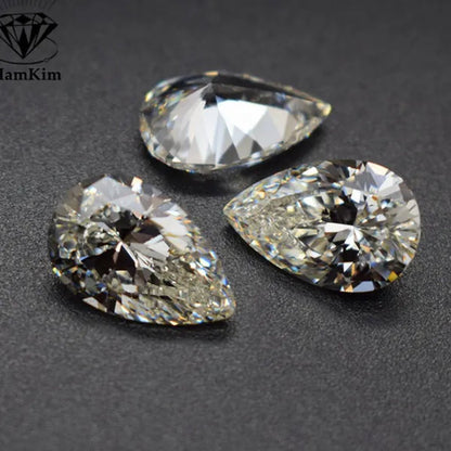 Natural Brilliant Pear Cut 14.00 X 16.00Mm 8.50~9.00 Carat EF Genuine White VVS Loose Moissanite Gemstone