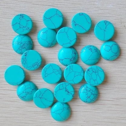 10pcs/lot 20mm Natural Gem Stone Pink Quartz Opal Malachite Tiger Eye Natural Stone Lapis Lazuli Mixed Round Cabochon 20mm DIY Jewelry Findings Accessories
