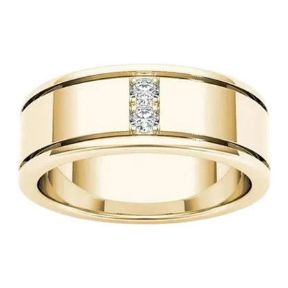 1Pc Luxury Romantic Couple Jewelry Accessories Men'S Diamond Ring Ladies Heart Diamond Couple Ring Bride Wedding Engagement Jewelry Us 6-11
