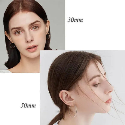 Large Hoop Earrings for Women Gorgeous Hypoallergenic 316L Stainless Steel Hoop Earrings for Girls