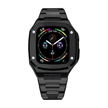 Metal Case for Apple Watch Steel Protective Case Shell Cover Strap with Band Bracelet For Apple Watch Series 9 8 7 6 SE 5 For Iwatch Series 9 8 7 6 44mm 45mm