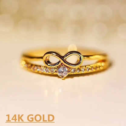 Fashion Silver colorRing for Women Diamond Infinity Love Rings Engagement Wedding Ring Party Female Jewelry Promise Rings Wedding Band Size 5-11 Bague Femme