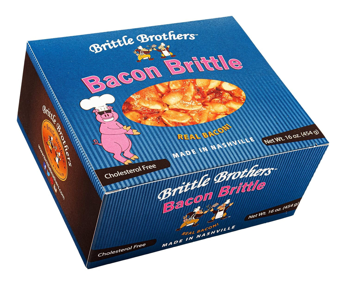 Bacon Peanut Brittle - 16 Oz. Box