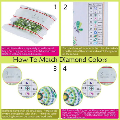 5D Creative Crystal Diamond Painting DIY 26 Letter One-Piece Keychain Pendant/1Pc