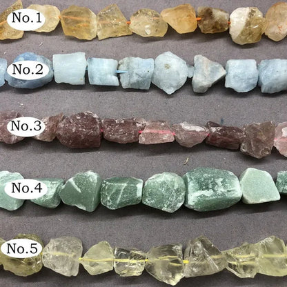 Natural Gravel Raw Stone Lemon Strawberry Quartz Aquamarine Aventurine Citrine