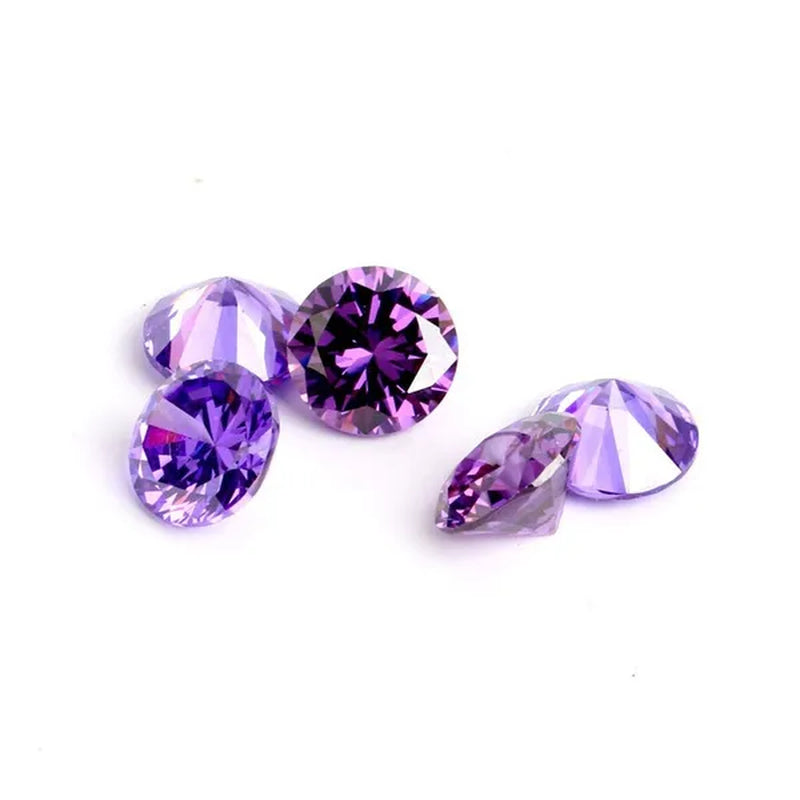 4Mm 50Pcs/Pack Cubic Zirconia Stone Loose Crystal Beads for Jewelry Making Findings