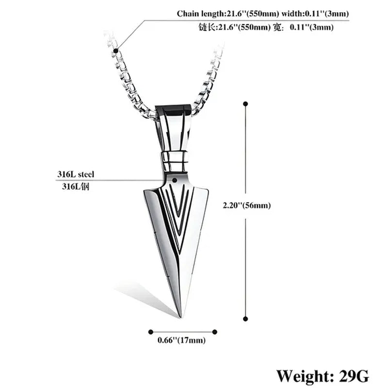 Men's Fashion Jewelry Black Gold Silver Color Pendant Long Chain Necklace Mens Necklaces
