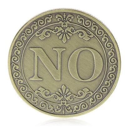 3D Embossed YES NO Decision Lucky Coin Collection Coins