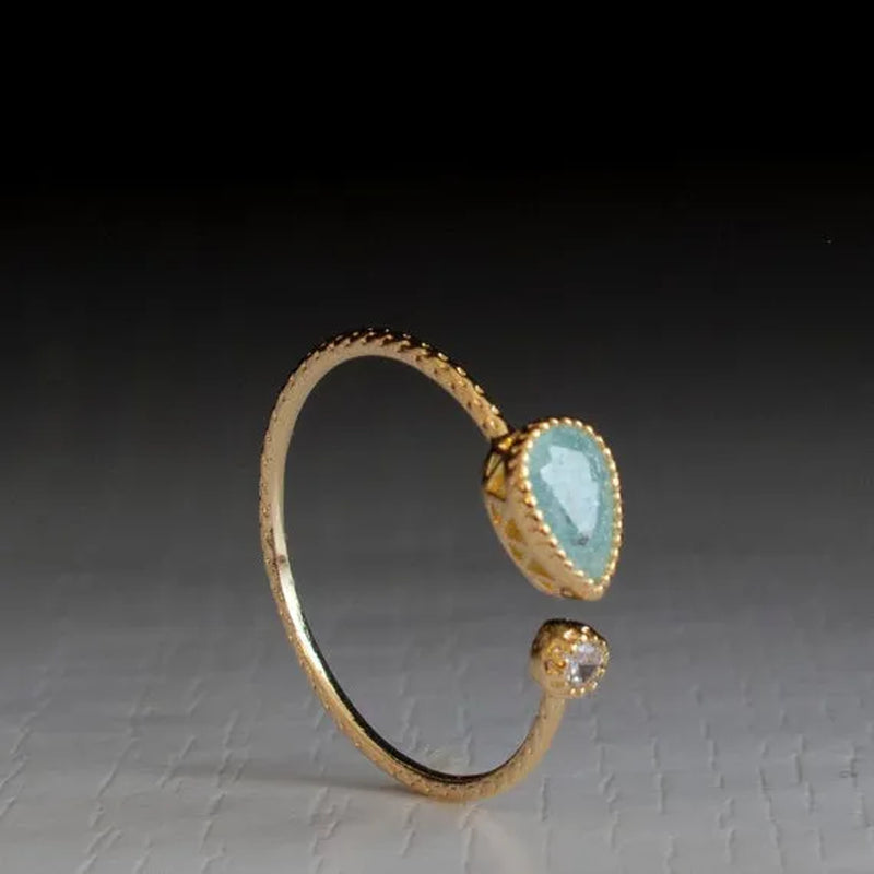 Delysia King  Water drop pear shaped ring