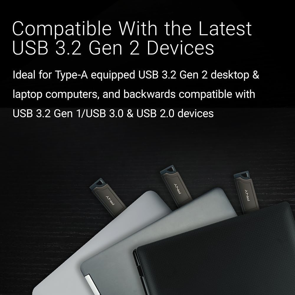 1TB PRO Elite V2 USB 3.2 Gen 2 Flash Drive – 600Mb/S, Gunmetal