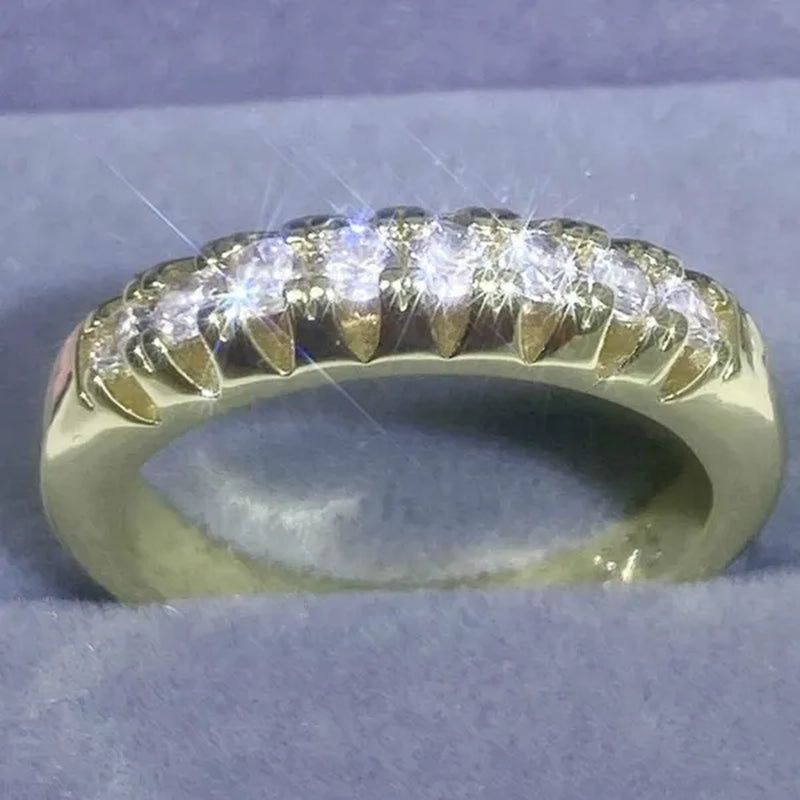 Luxury Womens Ring White Sapphire Wedding Band Engagement Diamond Ring Fine Jewelry Christmas Gift Size:6 7 8 9 10 ( 11 Colors ）