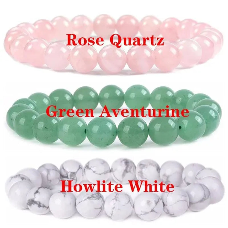 6Mm 8Mm Natural Stone Chakra Beaded Charm Bracelets Tiger Eye Amethyst Lapis Lazuli round Beads Bracelet Women Yoga Jewelry