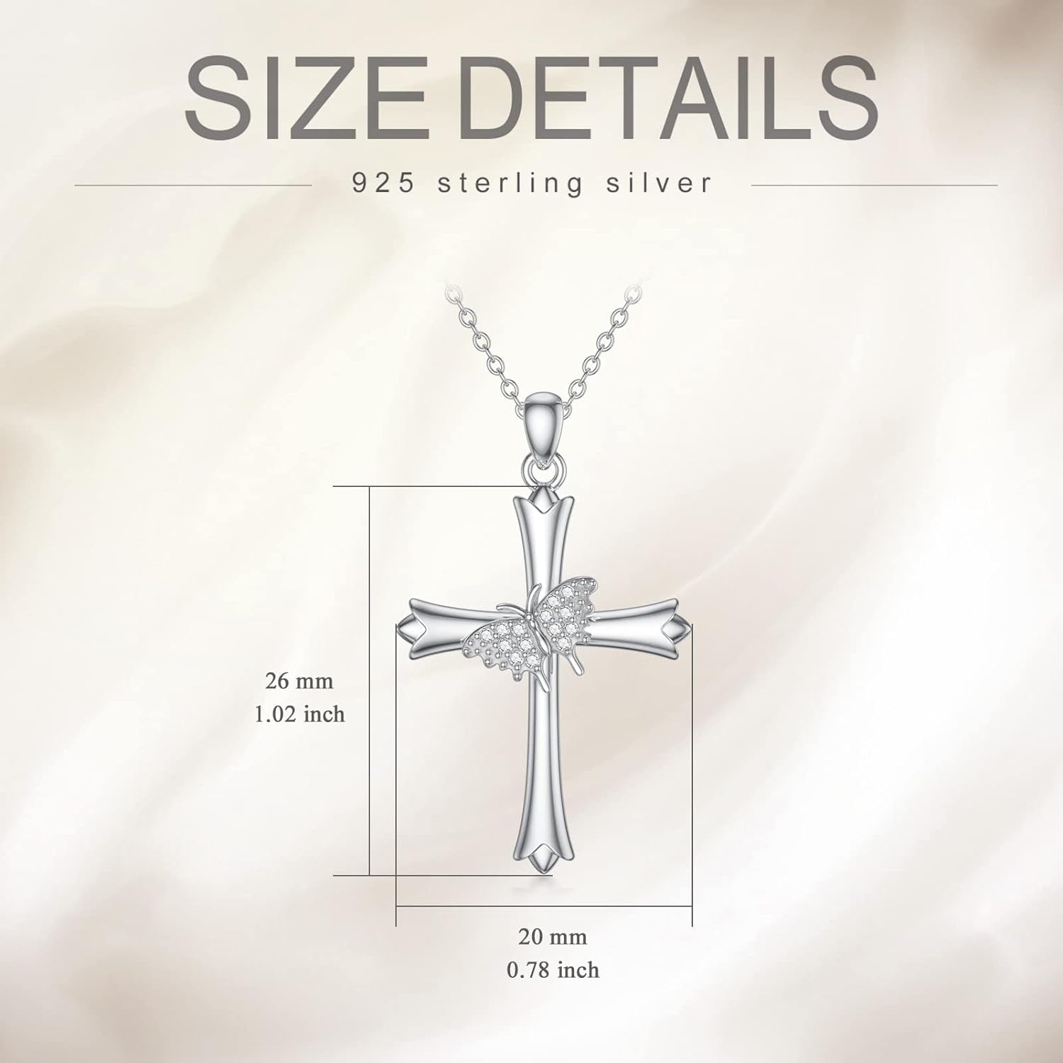 Diamond Cross Necklace for Women 925 Sterling Silver D Color Diamonds Cross Pendant Religious Jewelry Gifts for Birthday Christmas Mother'S Day