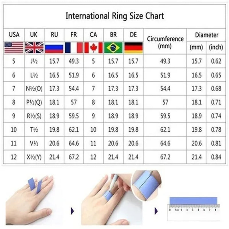 Fashion Women 18K White Gold Princess Cut Black Sapphire Diamond Wedding Ring Party Jewelry Gifts Size 6 7 8 9 10