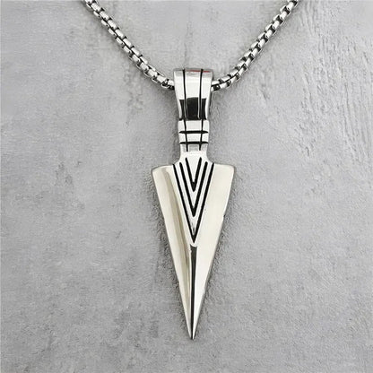 Long Chain Necklace Mens Alloy Necklaces Fashion Jewelry Gold Black Silver Color Pendant