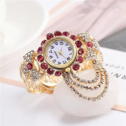 6 Colors New Ladies Diamond Temperament Quartz Watch Fashion Bracelet Watch