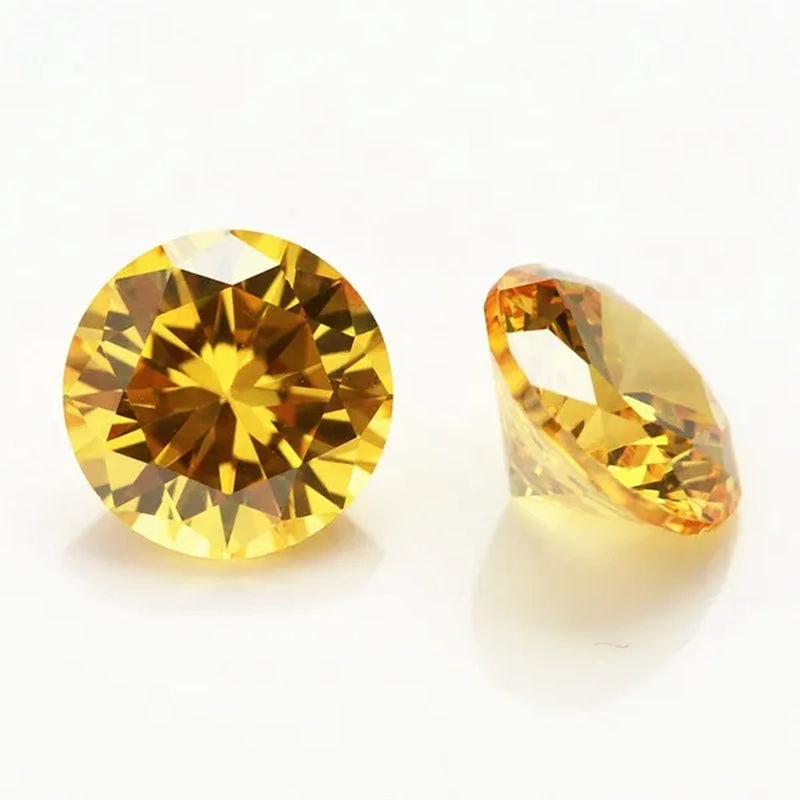 10.70 Cts Natural Gemstone Yellow Sapphire 12mm Round Cut Gem Sri-Lanka VVS