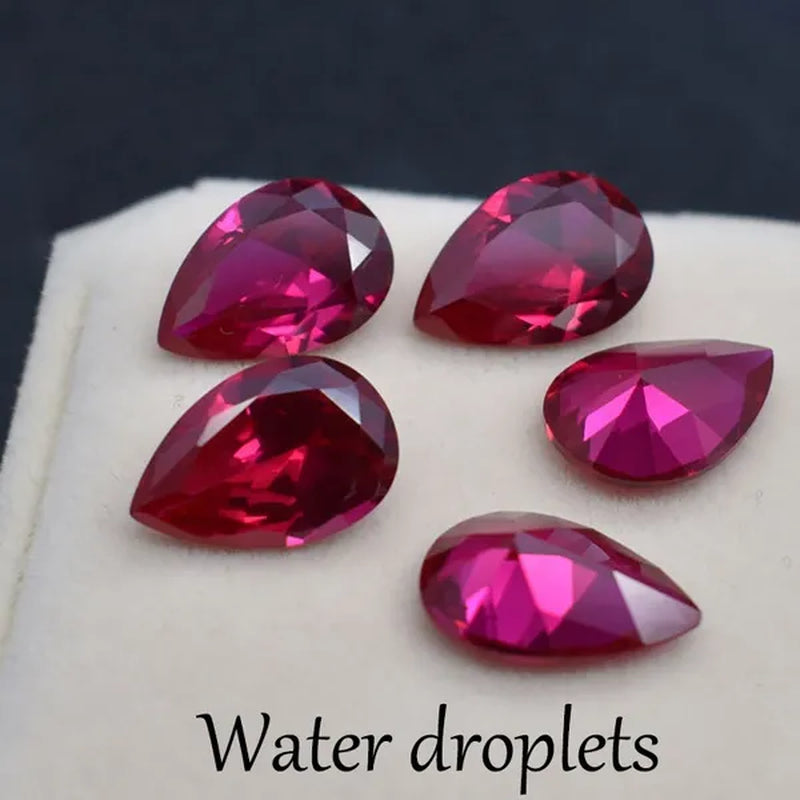 Wisdom and Guardian Stone 3A Mozambique Ruby Corundum Spinel Various Shapes Mosaic Jewelry Diy Pigeon Blood Red AAA 5-7MM