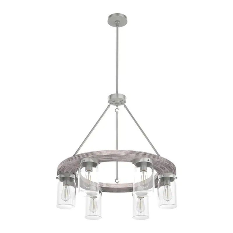 Hunter Fan Company Devon Park 6 Bulb Hanging Chandelier Indoor Light Fixture