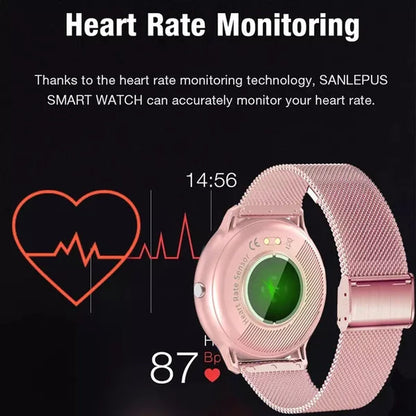 LIGE 2021 New Women Smart Watch Men Real-Time Activity Tracker Heart Rate Monitor Sports Ladies Life Waterproof Smart Watch Men For Android IOS