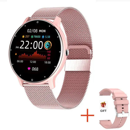 LIGE 2021 New Women Smart Watch Men Real-Time Activity Tracker Heart Rate Monitor Sports Ladies Life Waterproof Smart Watch Men For Android IOS